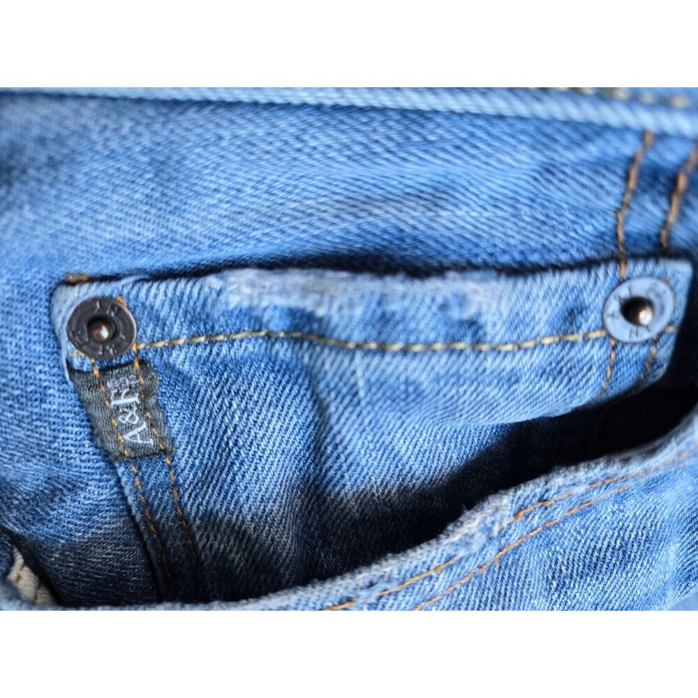 Abercrombie & Fitch Mens 36x32 The A&F Skinny Jeans Light-Wash Denim But… - Picture 12 of 13